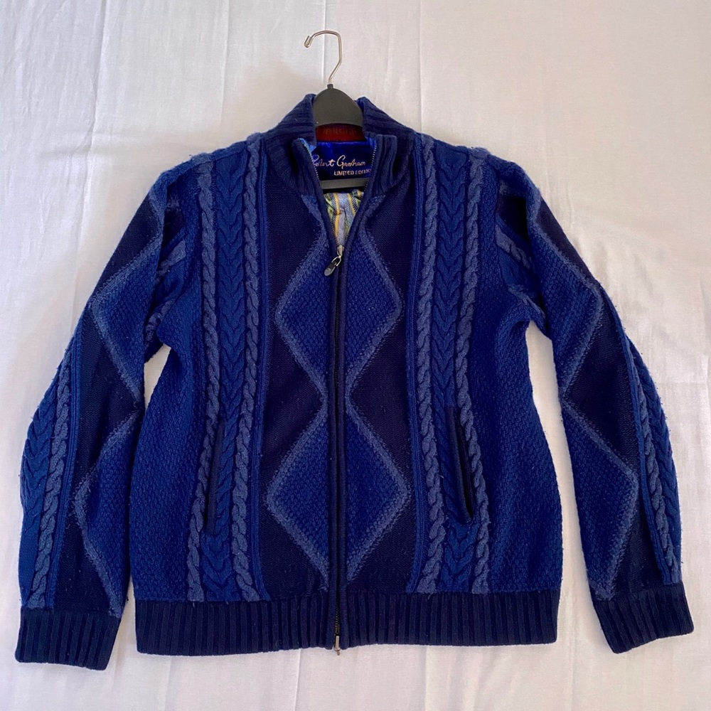 LIMITED EDITION Robert graham sweater zip up